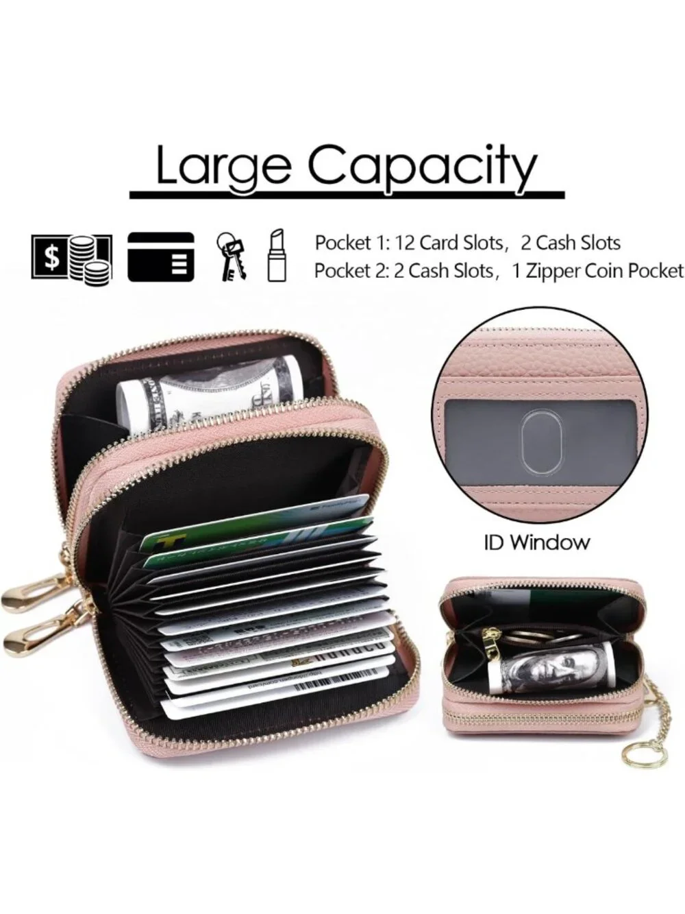 RFID Credit Card Holder & Business Card Case Wallet for Men & Women - Slim